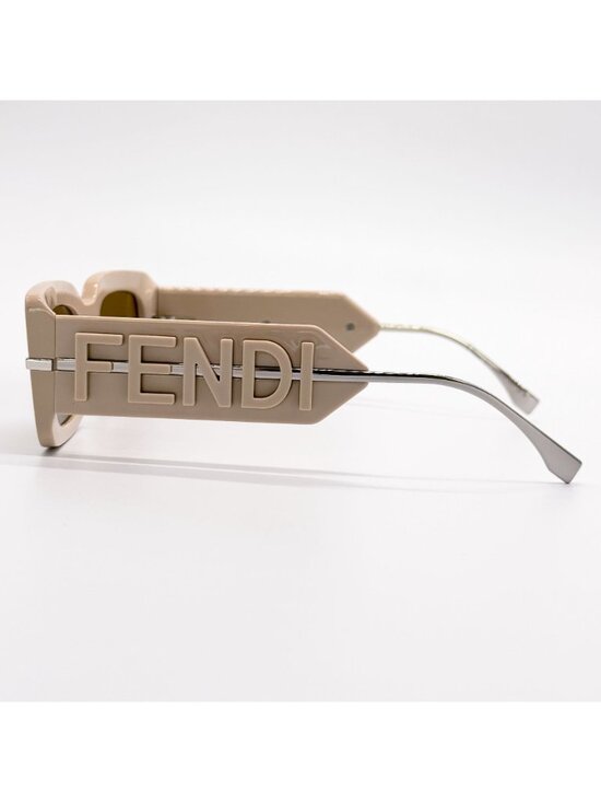 NEW FENDI SUNGLASSES FE40133I 57E BEIGE WOMEN EYEWEAR FENDI main image 5
